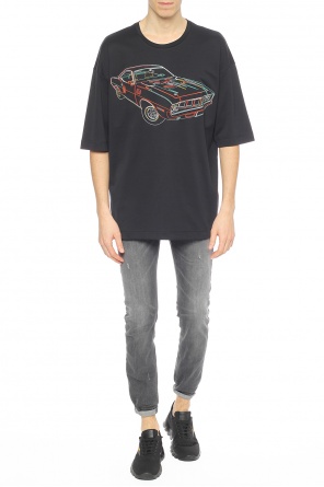 Embroidered t-shirt, zdjęcie 2 Embroidered t-shirt od Diesel Black Gold